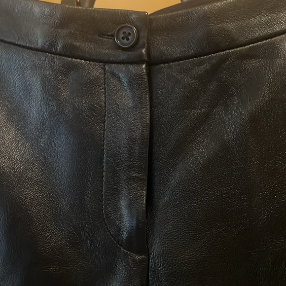 BCBG MAX AZRIA Bon Chic Bon Genre Leather Pants - Picture 4 of 14